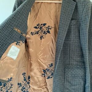 Billy Reid Wool Houndstooth Tweed Blazer 38R Made In Italy 
$698 msrp